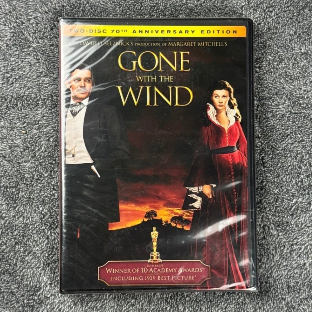 Gone with the Wind DVD 70th Anniversary Edition 2Disc Set Clark Gable New Sealed
